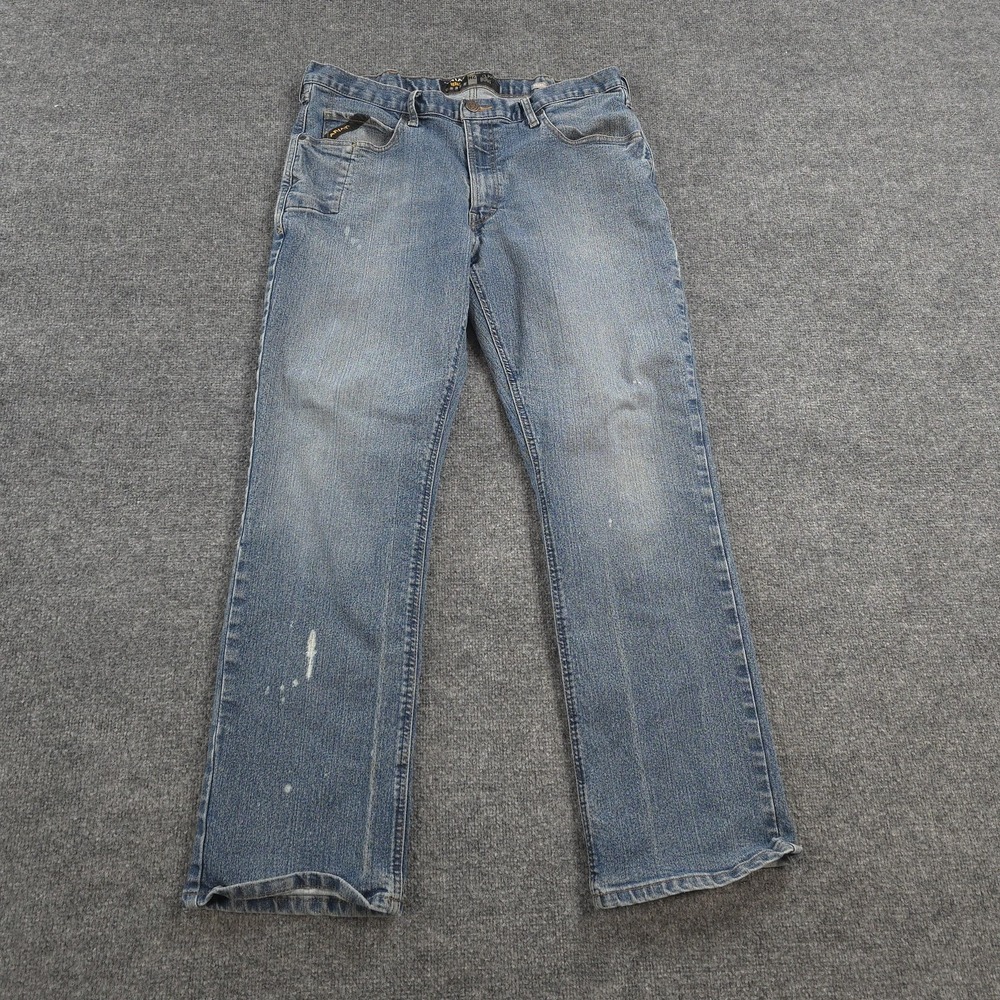 Ariat Jeans Mens 38x33 Blue Denim Rebar‎ M4 Relaxed Boot Workwear Western Cowboy